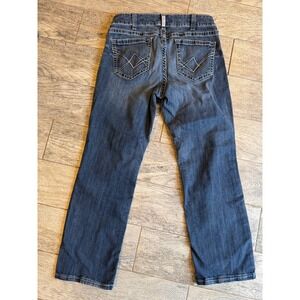 Ariat REAL Clarissa Jeans 32R Midnight 32 Mid Rise Straight Leg Womens Western‎